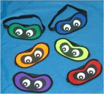 Blindfolds - set of 6 colors