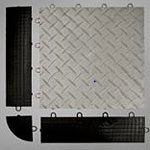 free flow tile garage flooring