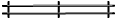 Double Bars with 3 brackets
