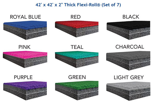 Color Options For  Cheerleading Mats
