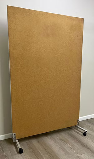 portable cork-bulletin board