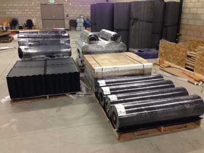 Rubber-Cal Rubber Flooring Rolls - 6mm x 4ft Wide x 8ft Long Roll - Black  Rubber Mat